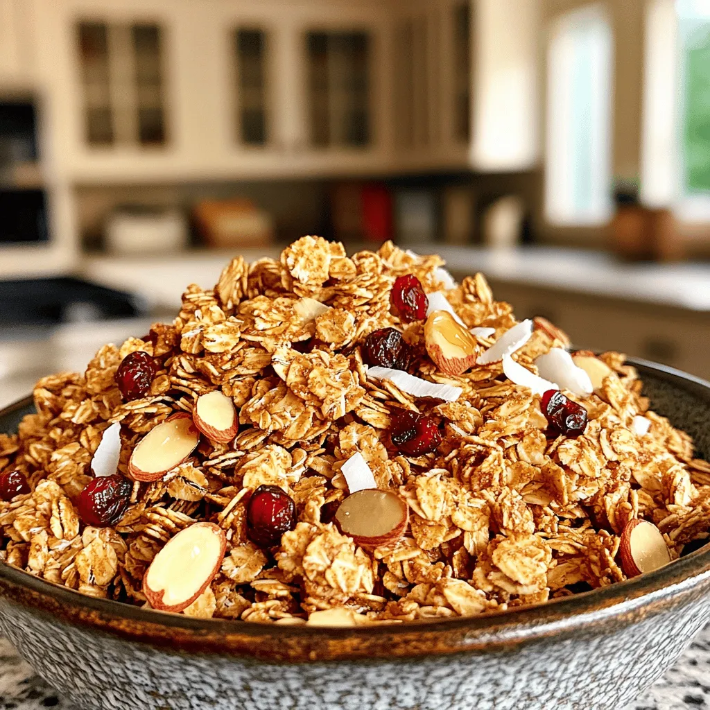 Vanilla Almond Granola Crunchy and Nutritious Recipe