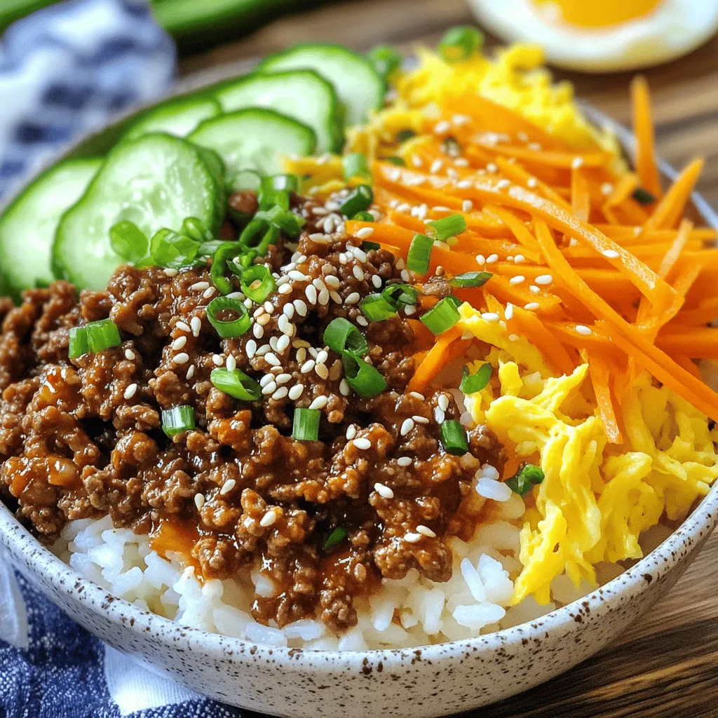 Spicy Korean Ground Beef Bowl Recipe