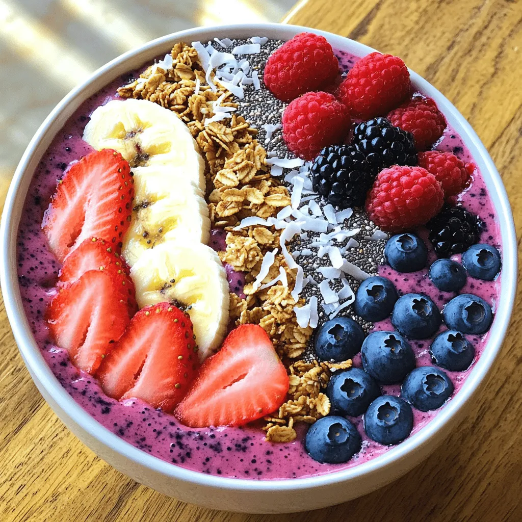 Triple Berry Smoothie Bowl Flavorful and Nutritious Treat