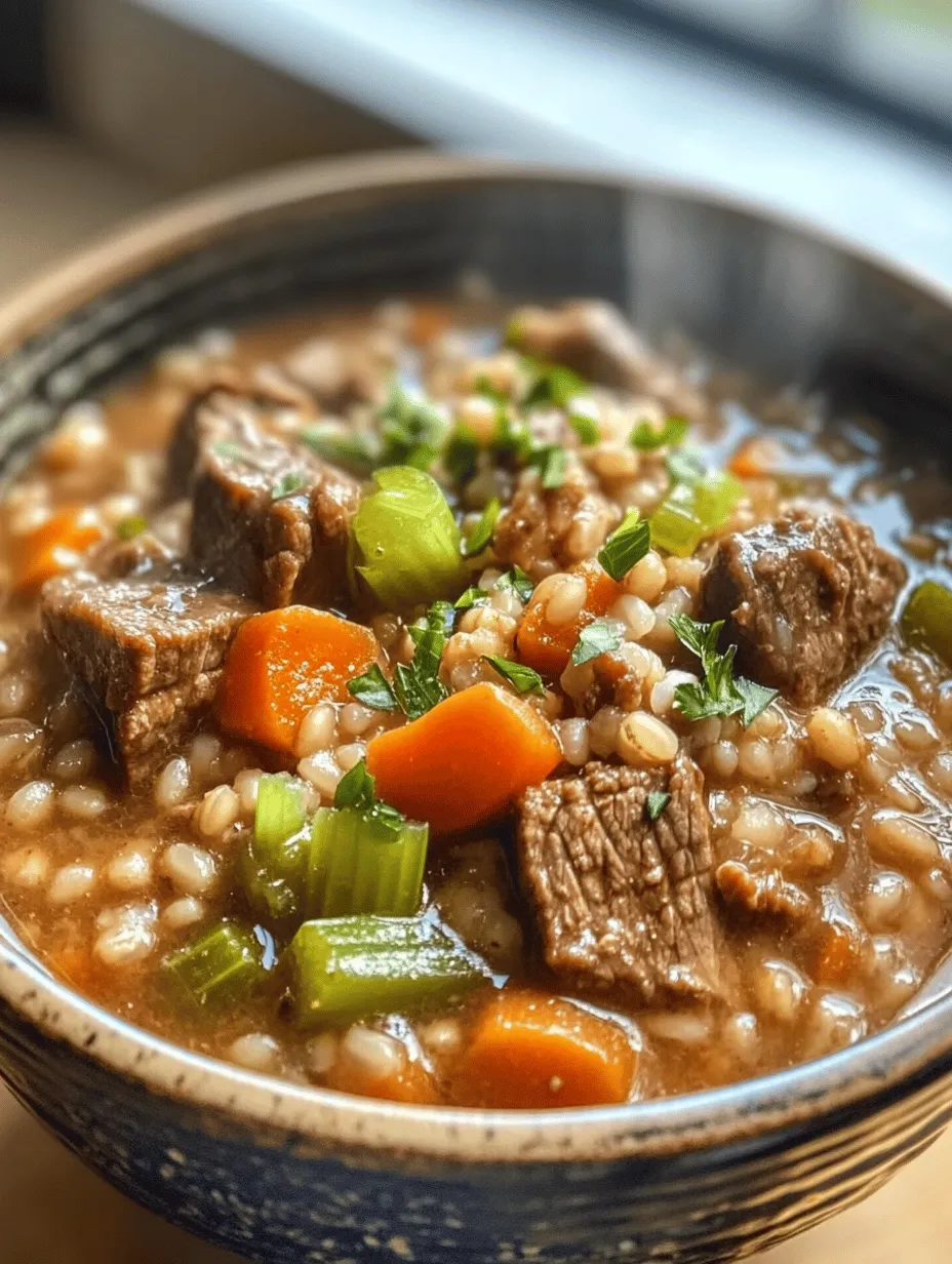 Hearty Beef and Barley Soup: A Comforting Classic