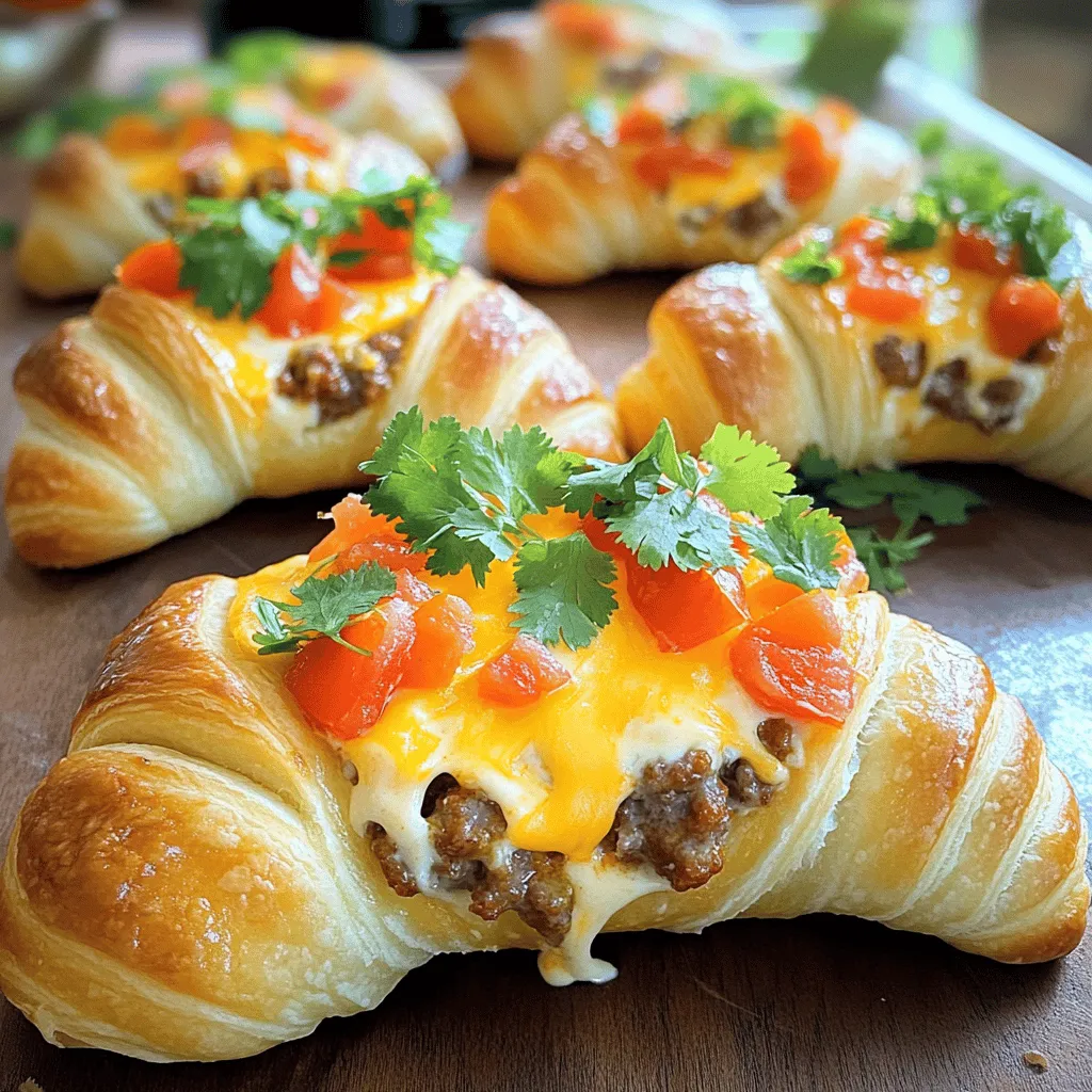 - 1 can (8 oz) refrigerated crescent roll dough - 1 lb ground sausage (mild or spicy, based on preference) - 1 package (8 oz) cream cheese, softened - 1 can (10 oz) Rotel tomatoes with green chilies (drained) - 1 cup shredded cheddar cheese