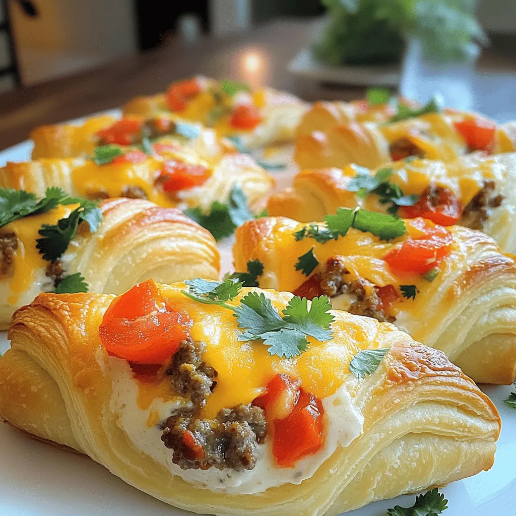 Savory Rotel Sausage Cream Cheese Crescents Recipe