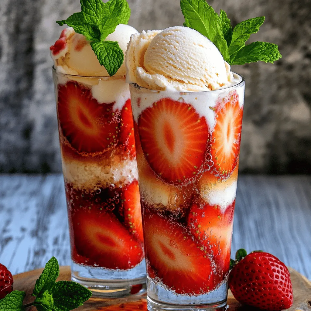 Easy Strawberry Patch Float Refreshing Summer Treat