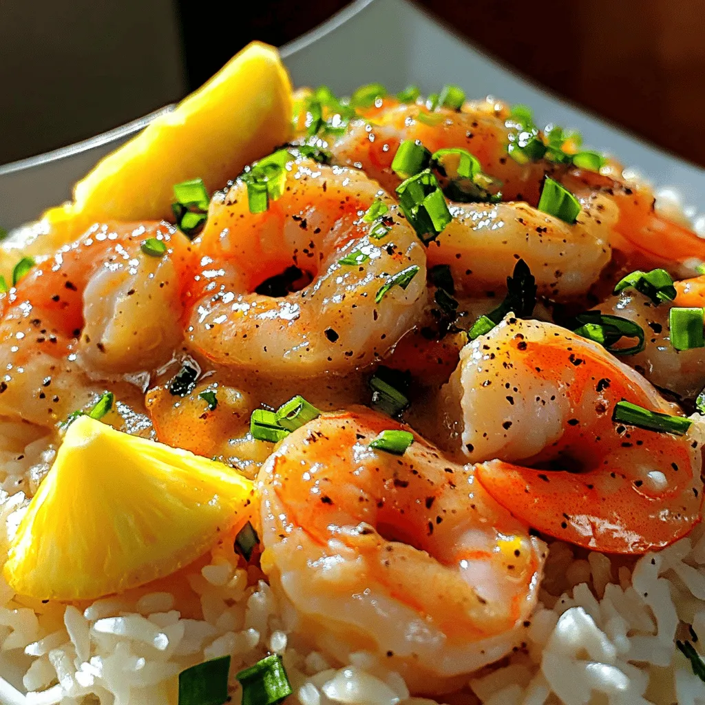 Garlic Shrimp Hawaiian Style Flavorful Savory Delight