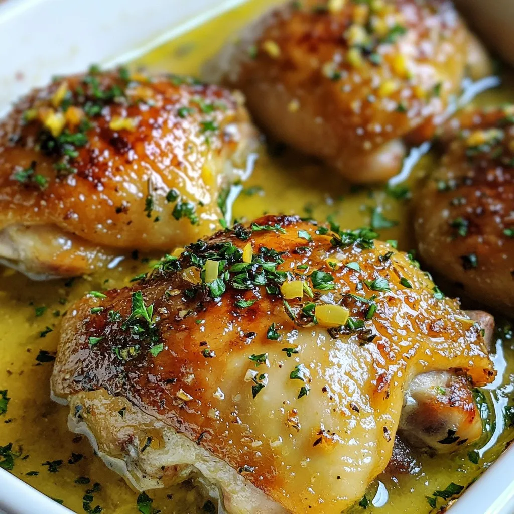 Garlic Herb Roast Chicken Thighs Savory and Juicy Meal