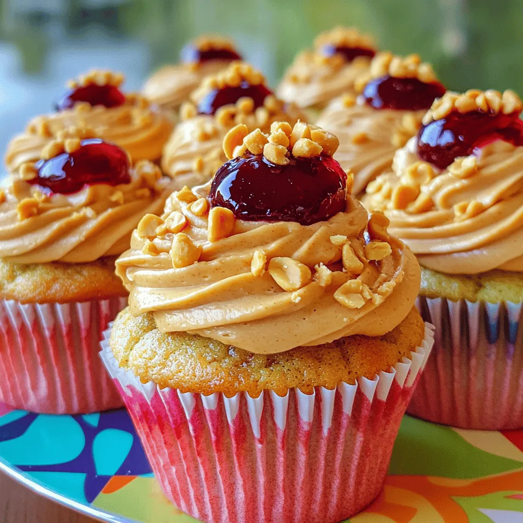To make the best peanut butter and jelly cupcakes, you need some key ingredients. First, let