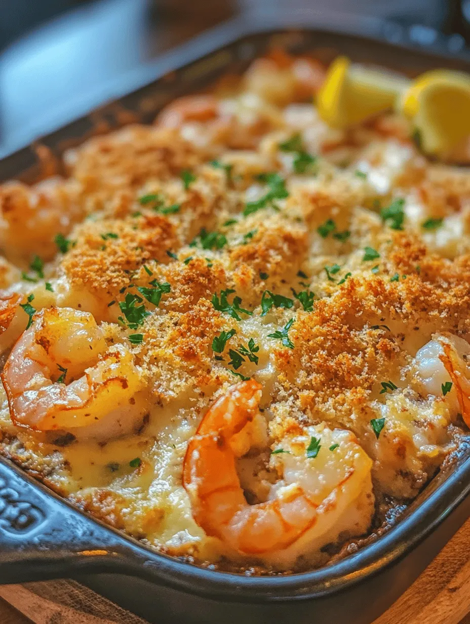 Delicious Garlic Shrimp Gratin: A Comforting Seafood Delight