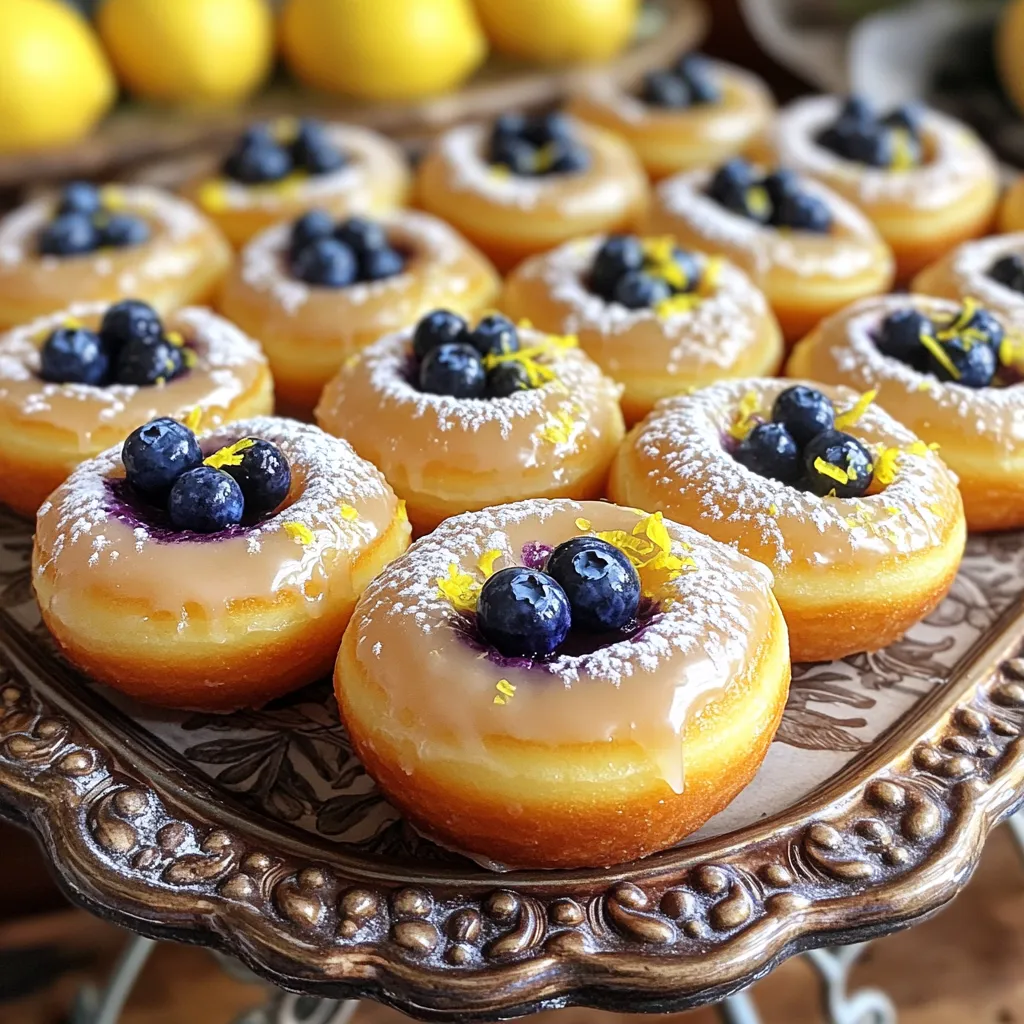 Bakery-Style Lemon Blueberry Donuts Easy Recipe Guide