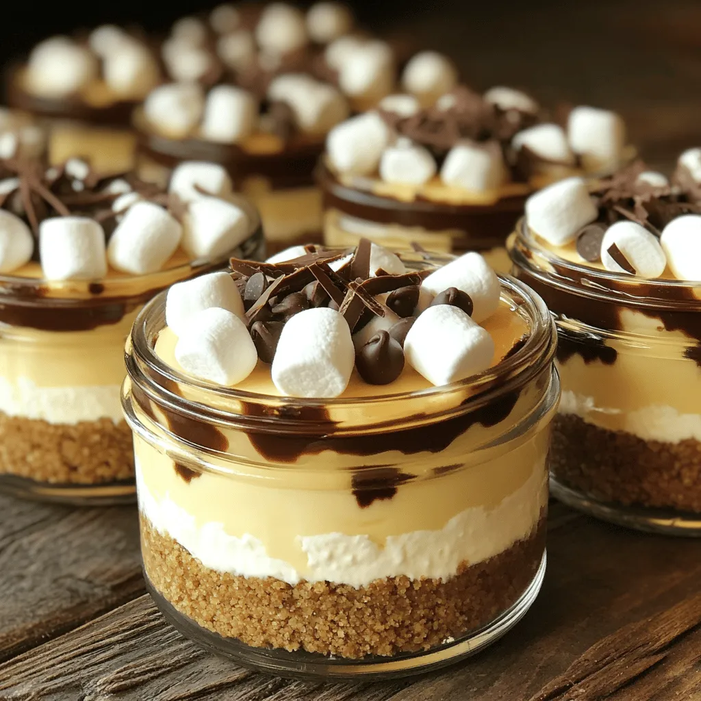 S’mores No Bake Cheesecake Jars Simple and Tasty Treat