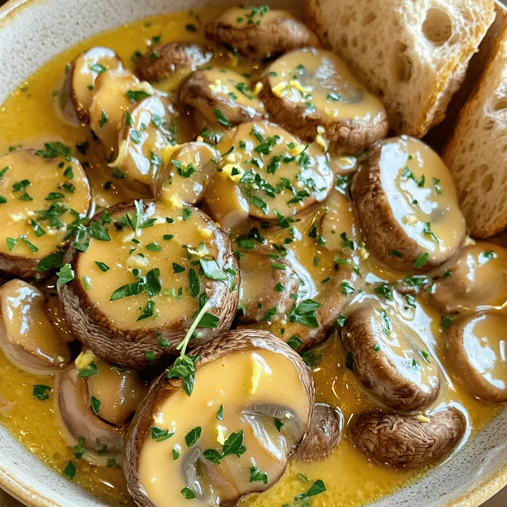 Garlic Mushrooms Tasty and Quick Vegetable Dish