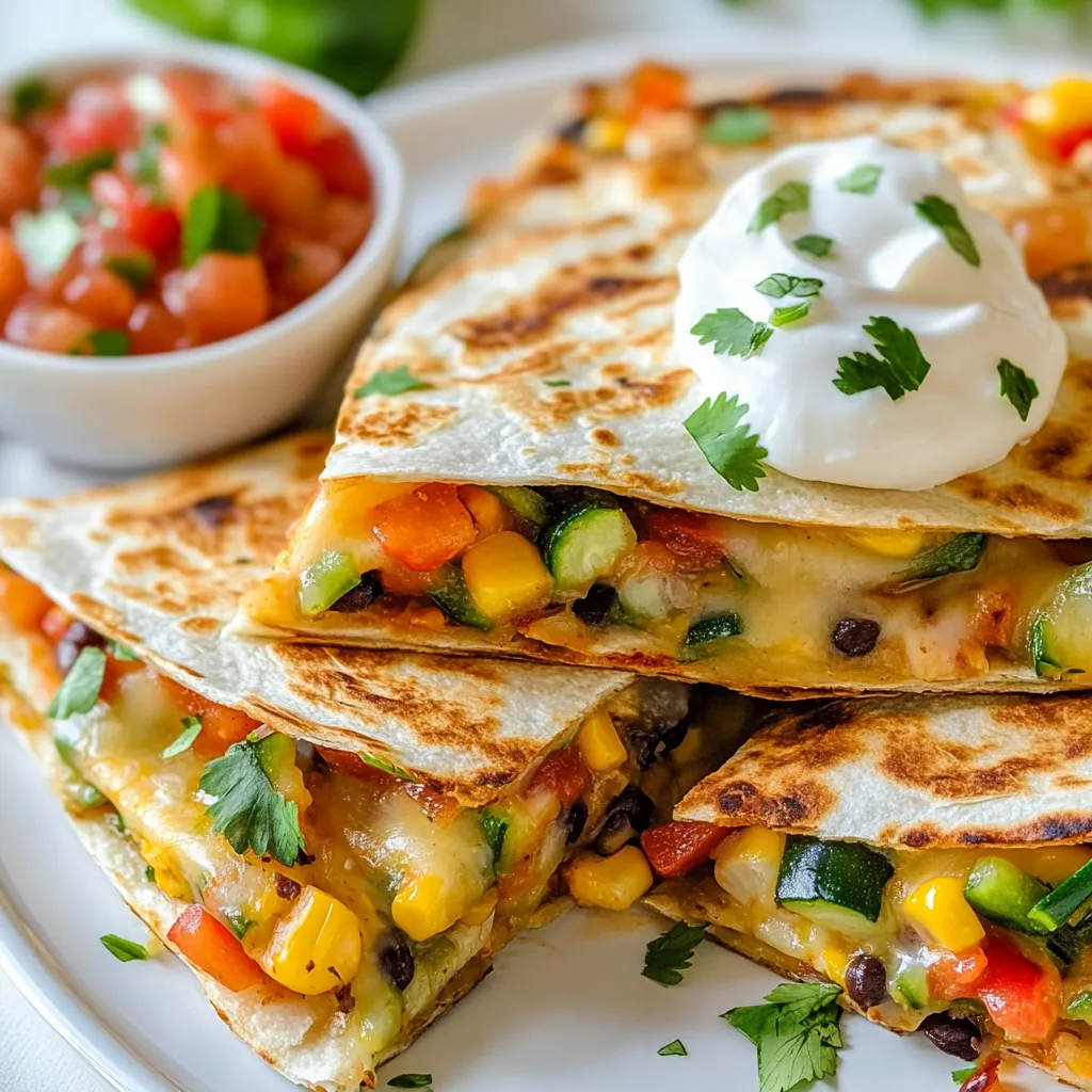 Loaded Veggie Quesadillas Tasty and Wholesome Meal