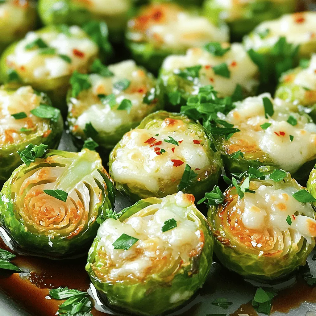 Roasted Garlic Parmesan Brussels Sprouts Delight