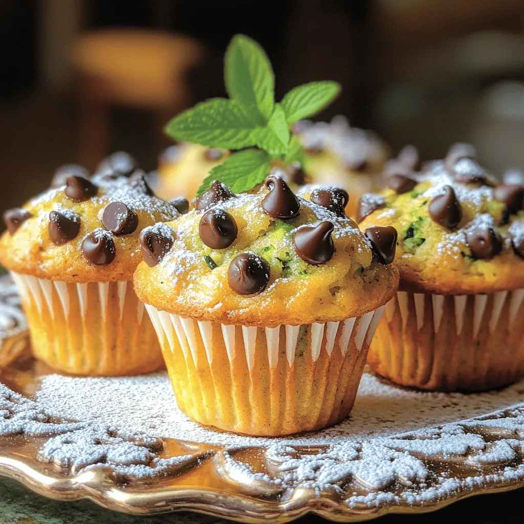 Chocolate Chip Zucchini Muffins Easy and Delicious Recipe