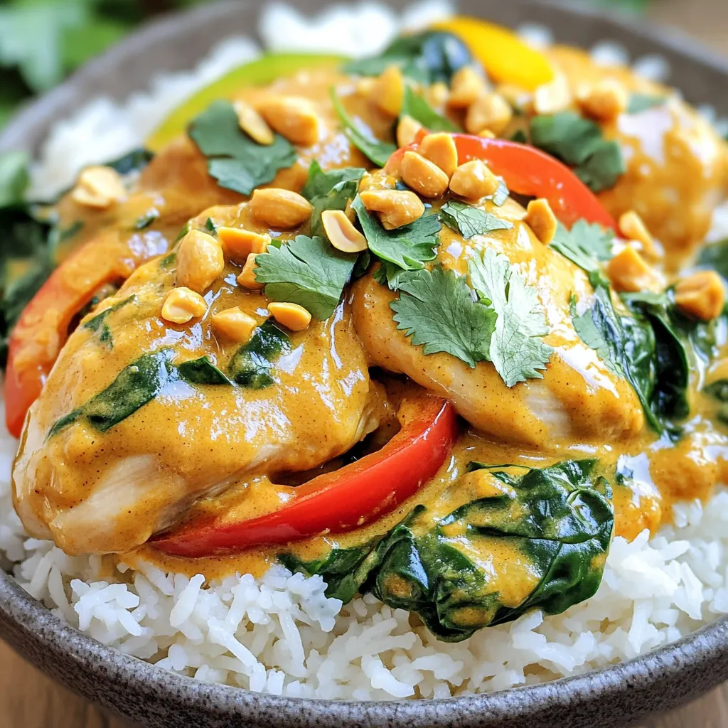 Slow Cooker Thai Peanut Chicken Curry Flavorful Dish