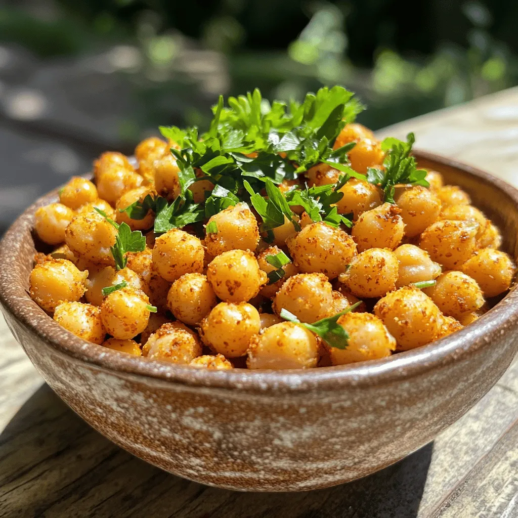 Crispy Chickpeas with Spices Simple and Crunchy Snack