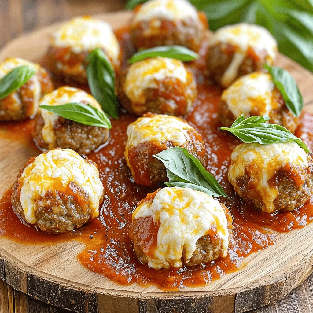 Air Fryer Mozzarella Stuffed Meatballs Delight