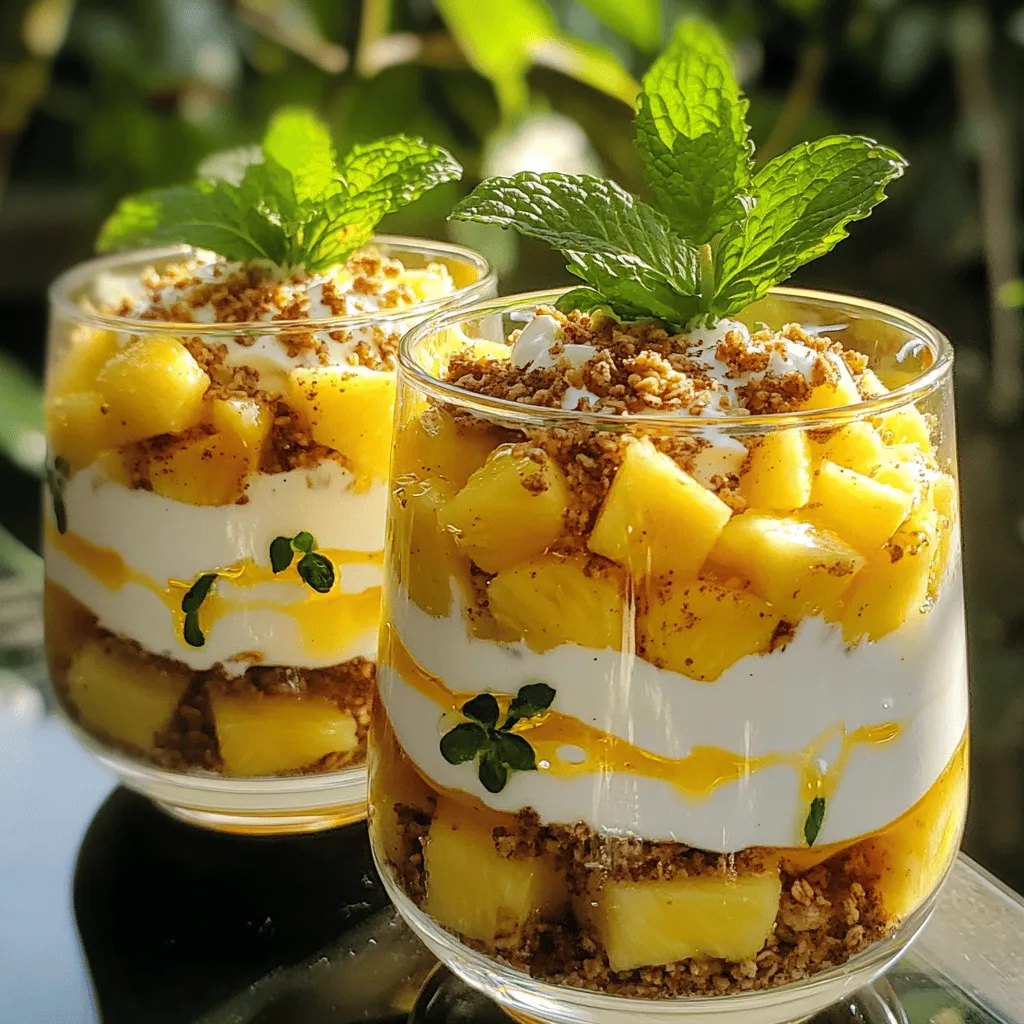 To make Pineapple Paradise Parfait, you need: