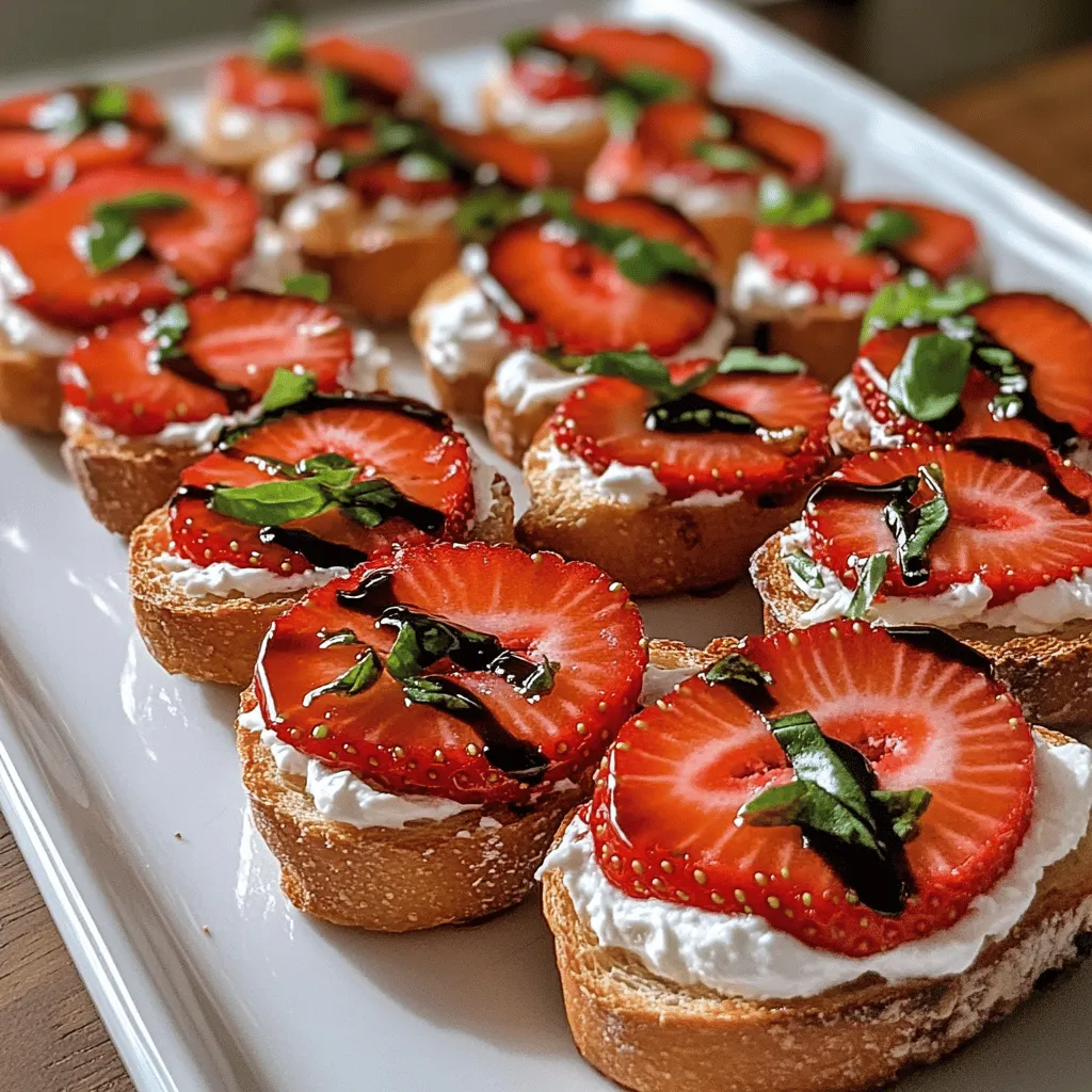 Easy Strawberry Crostini Delightful and Simple Snack