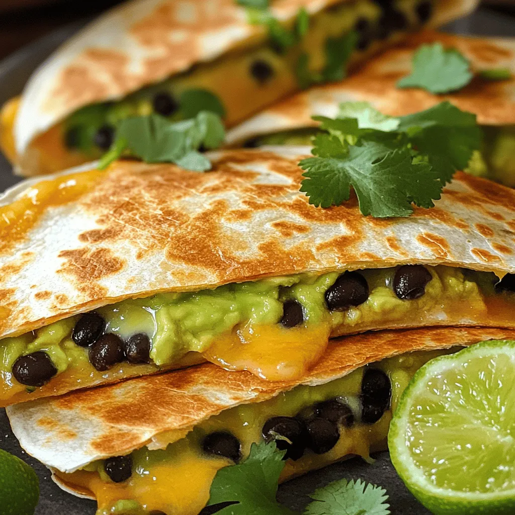 Avocado Black Bean Quesadillas Simple and Tasty Meal