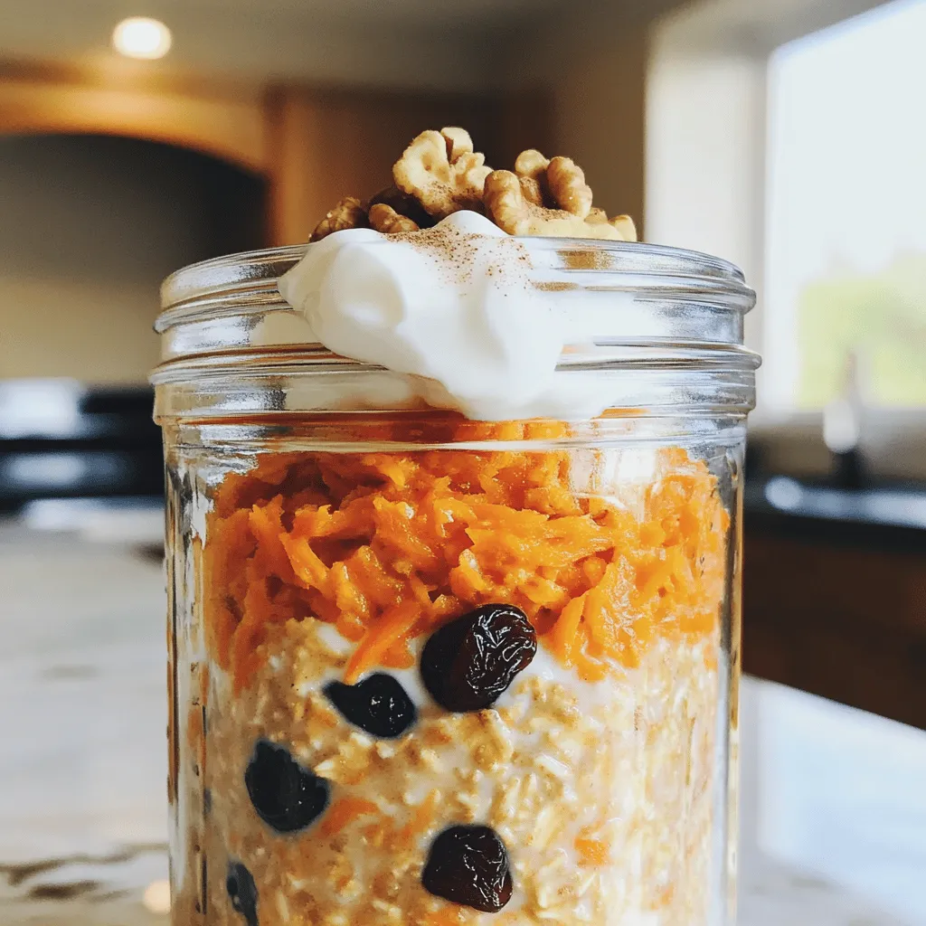 Carrot Cake Overnight Oats Energizing Breakfast Idea