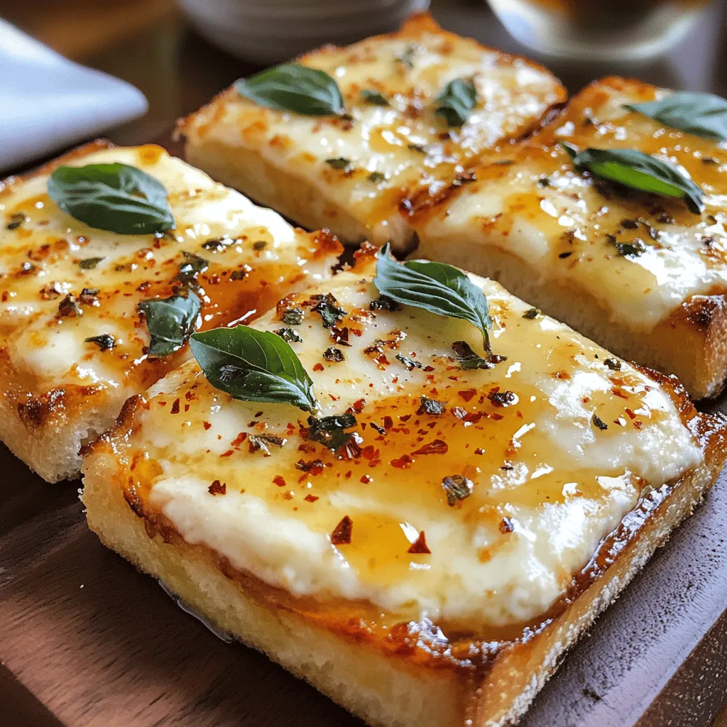 Hot Honey Garlic Bread Pizza Recipe