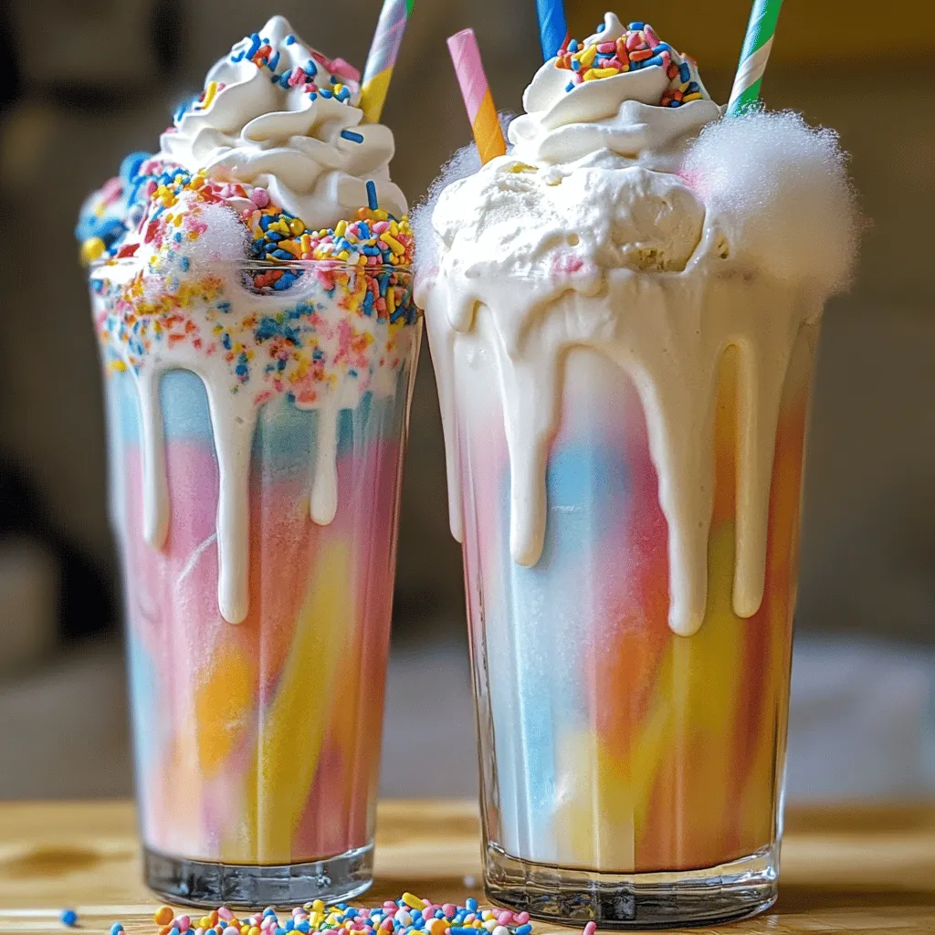Cotton Candy Milkshake Fun and Flavorful Recipe