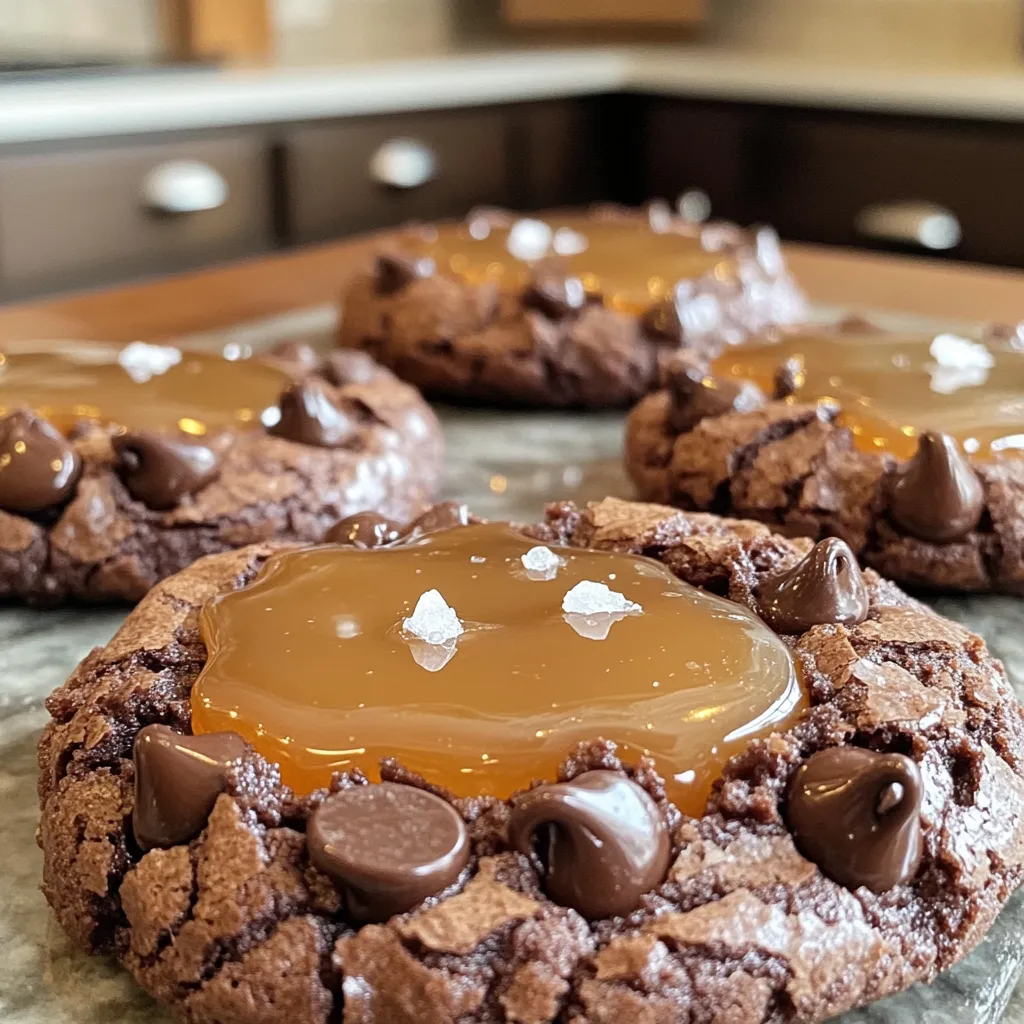 Salted Caramel Brownie Cookies Delightful and Easy Recipe