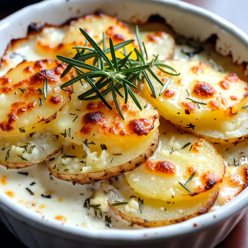 Cheesy Garlic Scalloped Potatoes Divine and Savory Dish