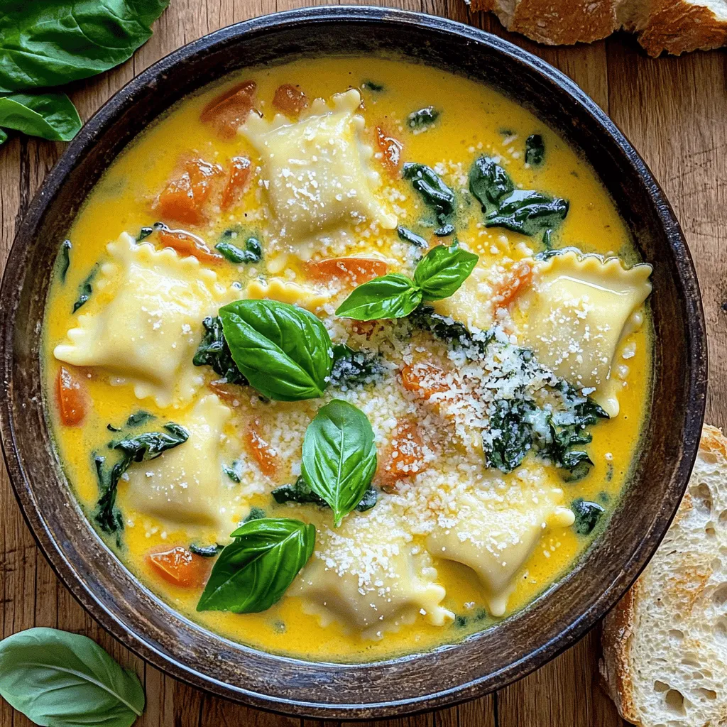 Cozy Cheesy Ravioli Soup: A Comforting Delight
