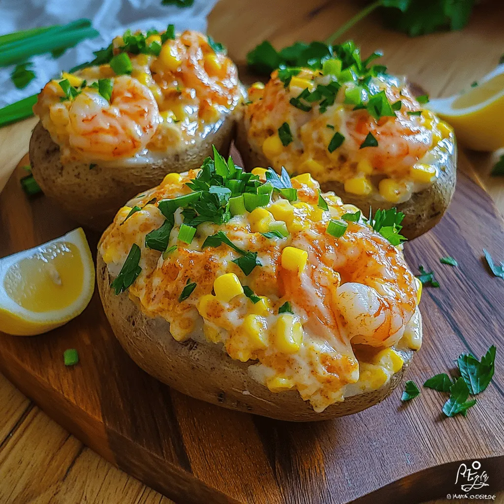 Shrimp Boil Twice Baked Potato Recipe
