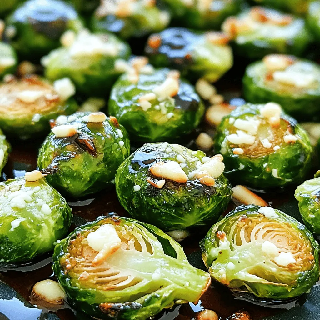 Garlic Parmesan Roasted Brussels Sprouts Power Dish