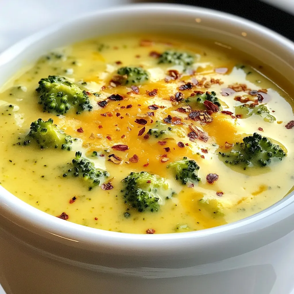 Broccoli Cheddar Soup Rich and Creamy Delight