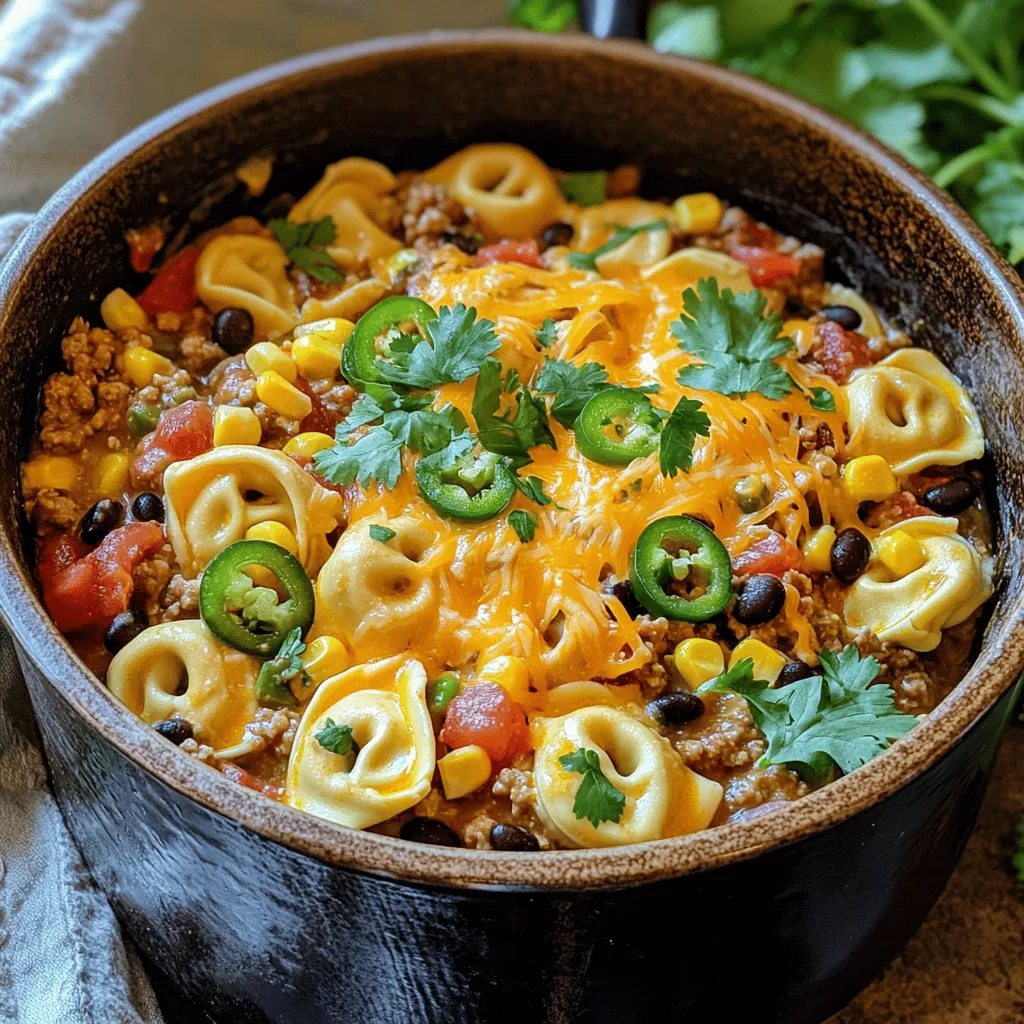 Taco Tortellini Quick One-Pot Pasta Delight