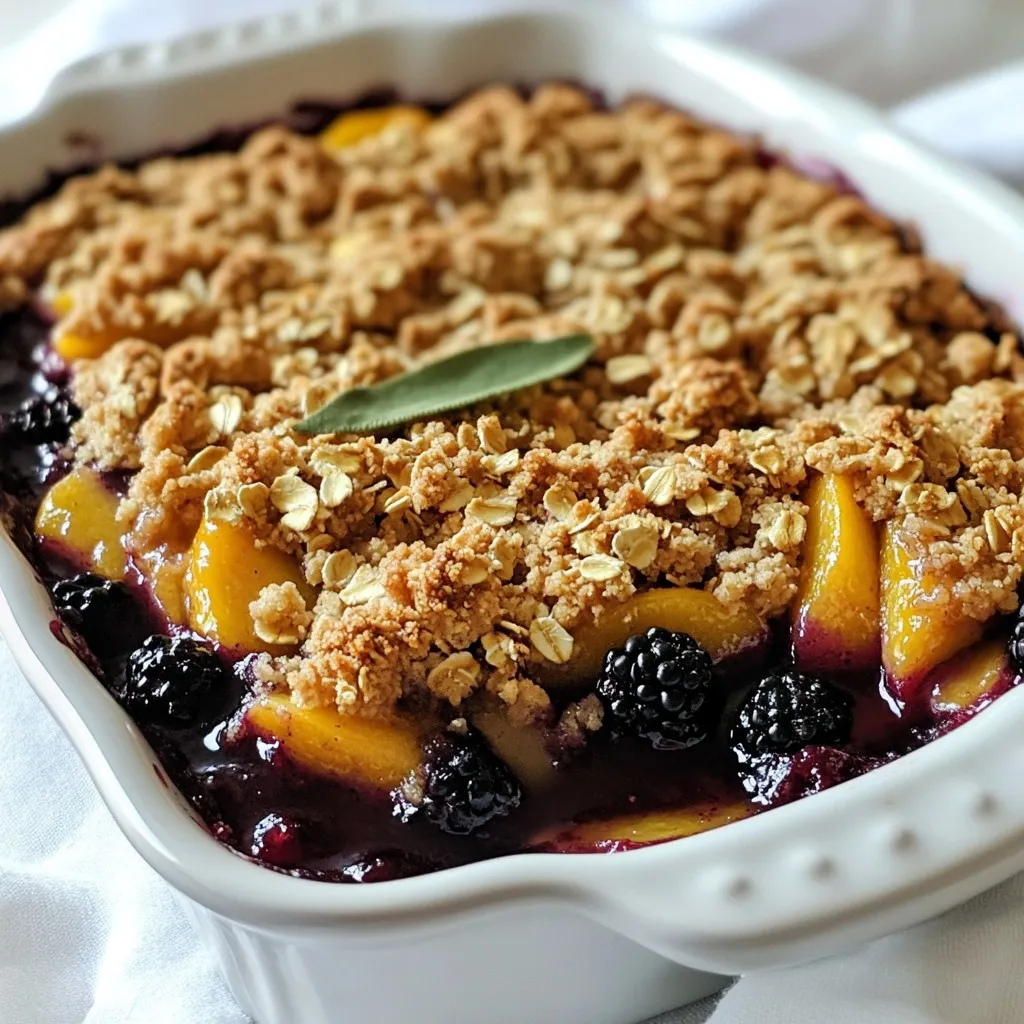 Blackberry Peach Crisp Delightful and Simple Dessert