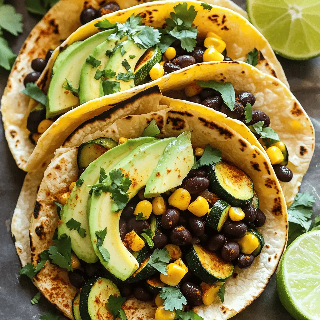 Zucchini Black Bean Tacos Flavorful and Easy Meal