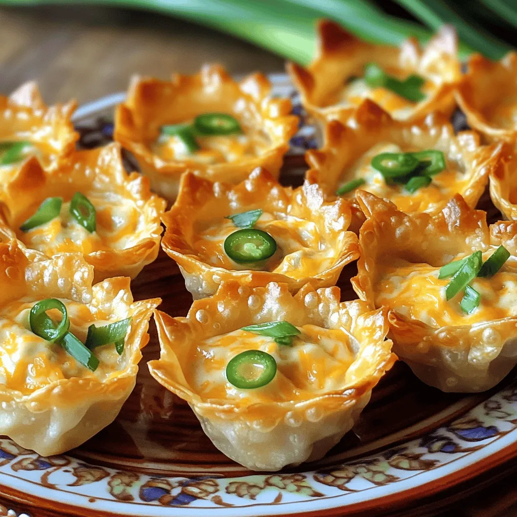 Spicy Jalapeno Popper Wonton Cups Flavorful Snack Idea
