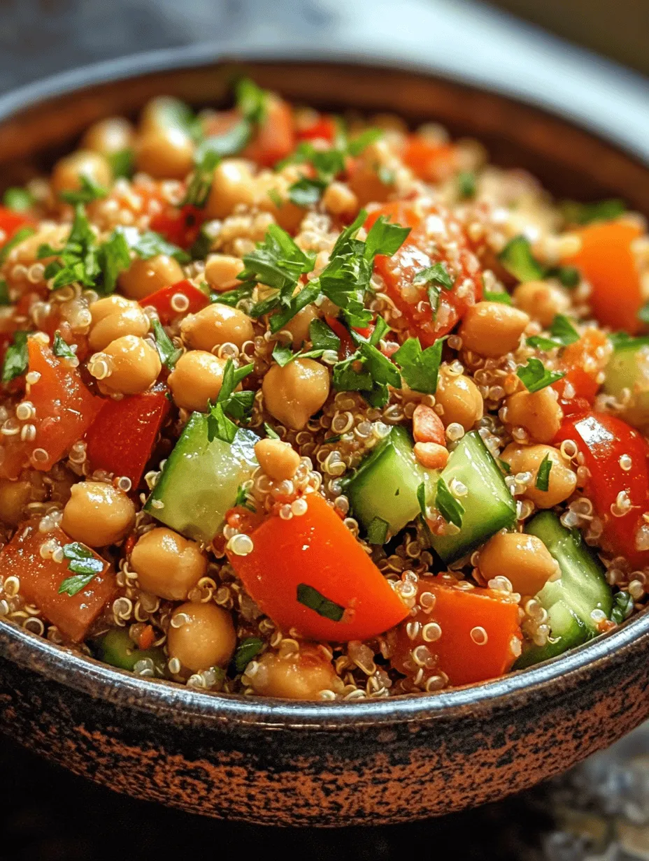 Nutty Quinoa &#038; Chickpea Delight: A Nutritious and Vibrant Salad