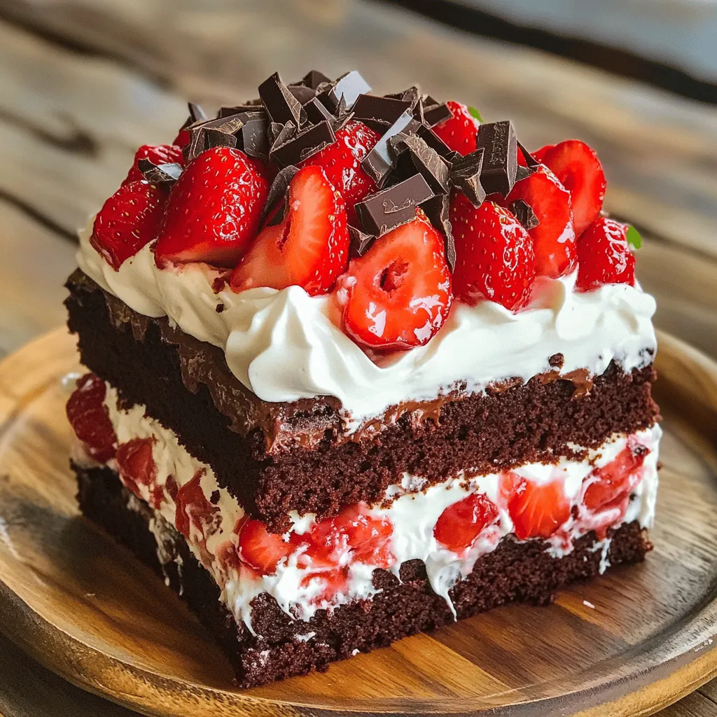 Chocolate Strawberry Shortcake Delightful and Simple Treat