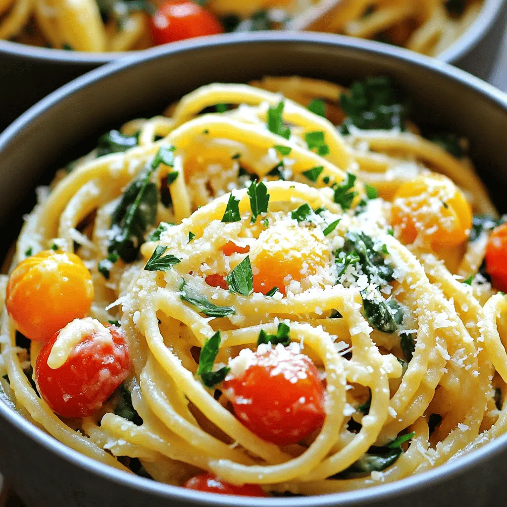 One-Pot Garlic Parmesan Spaghetti Flavorful and Easy