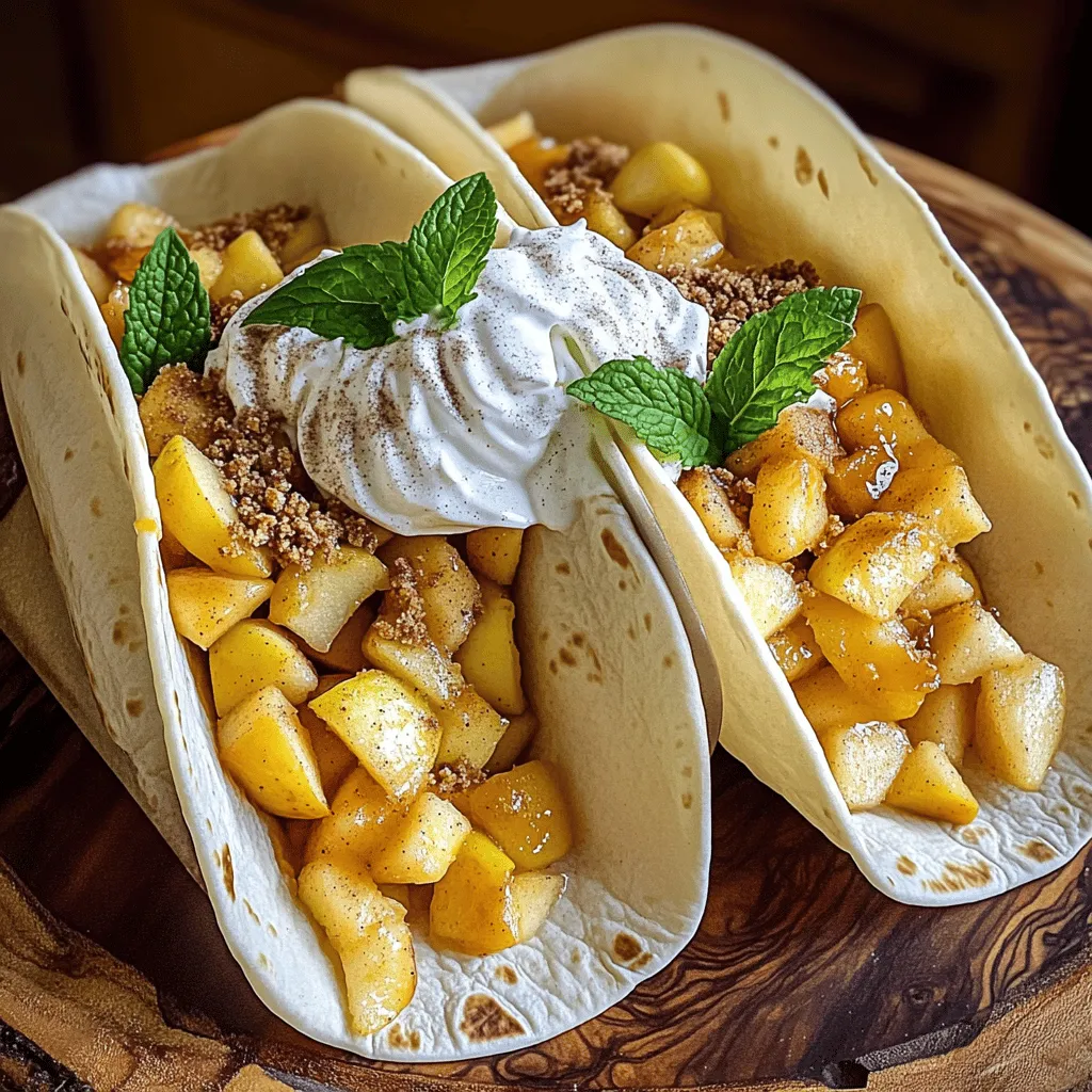 Irresistible Apple Cheesecake Tacos Quick and Easy Dessert