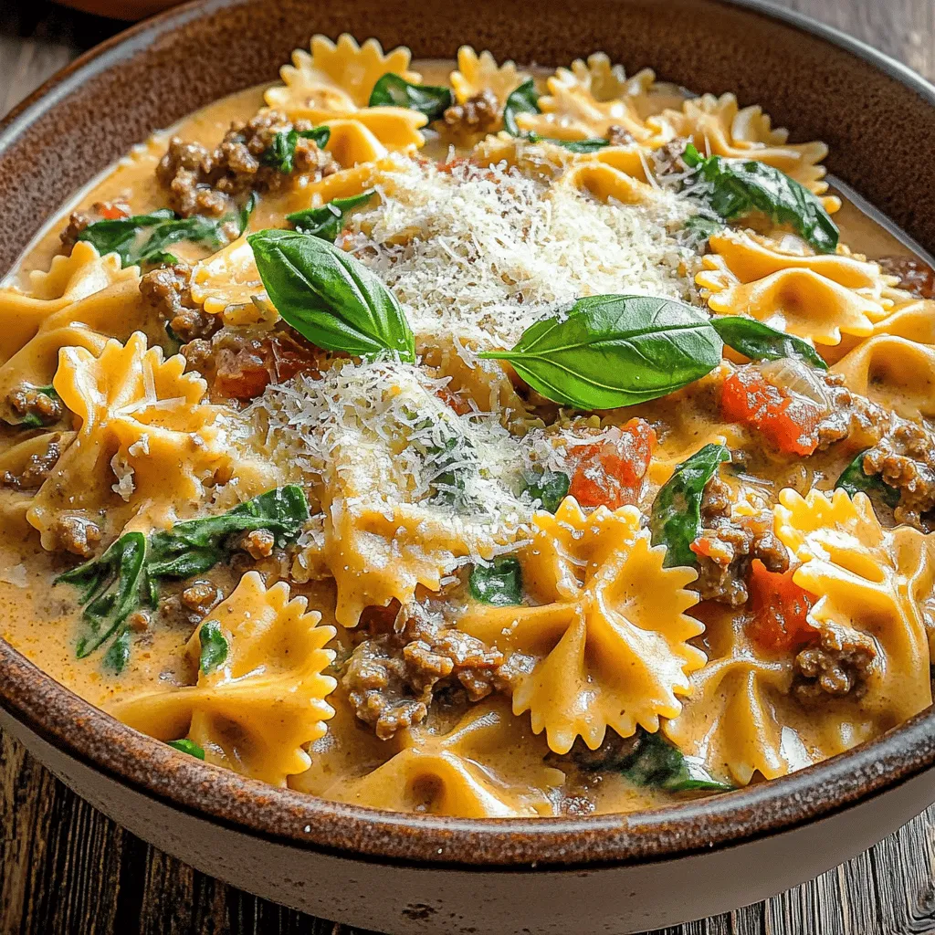 Creamy Beef Bowtie Pasta Simple and Flavorful Meal