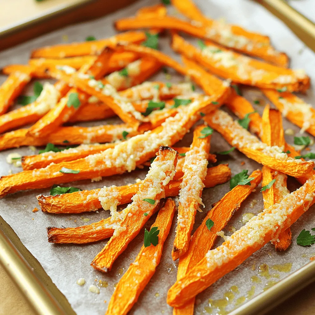 Garlic Parmesan Roasted Carrot Fries Easy and Tasty