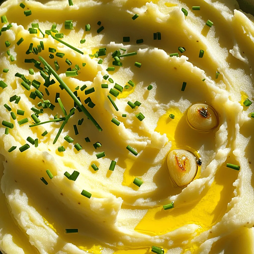 44. Roasted Garlic Mashed Potatoes Creamy Delight