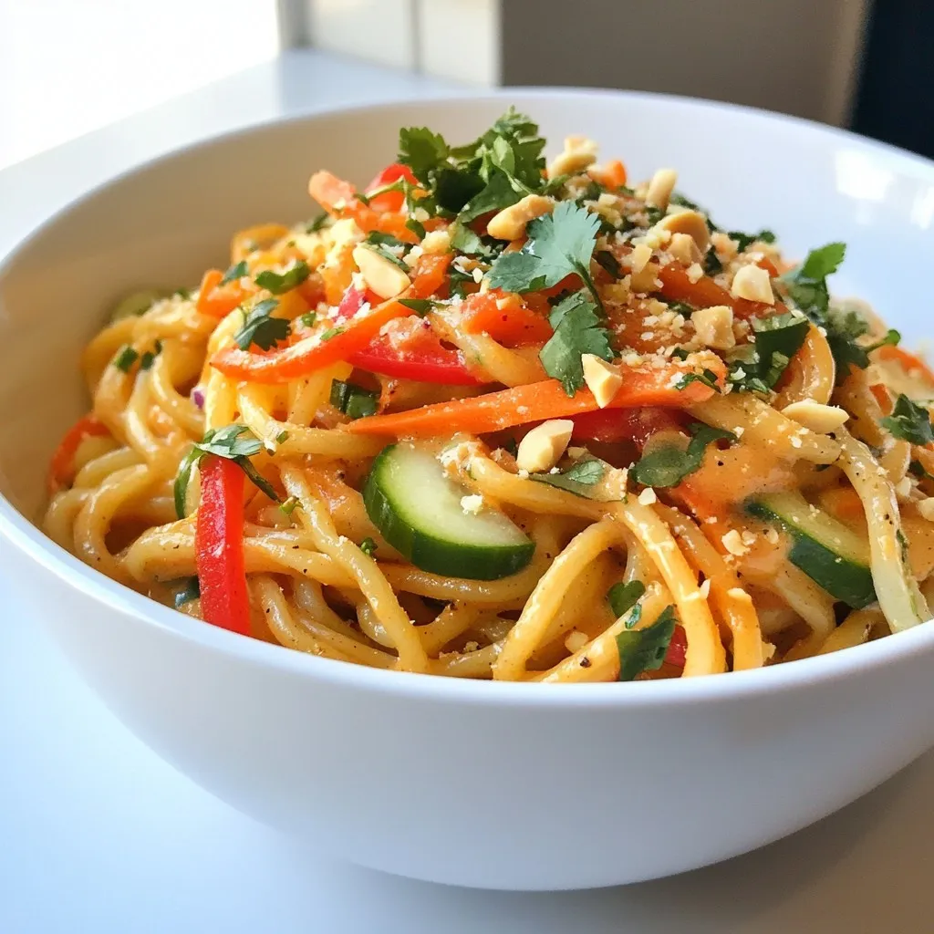 Spicy Thai Peanut Noodles Quick and Flavorful Meal