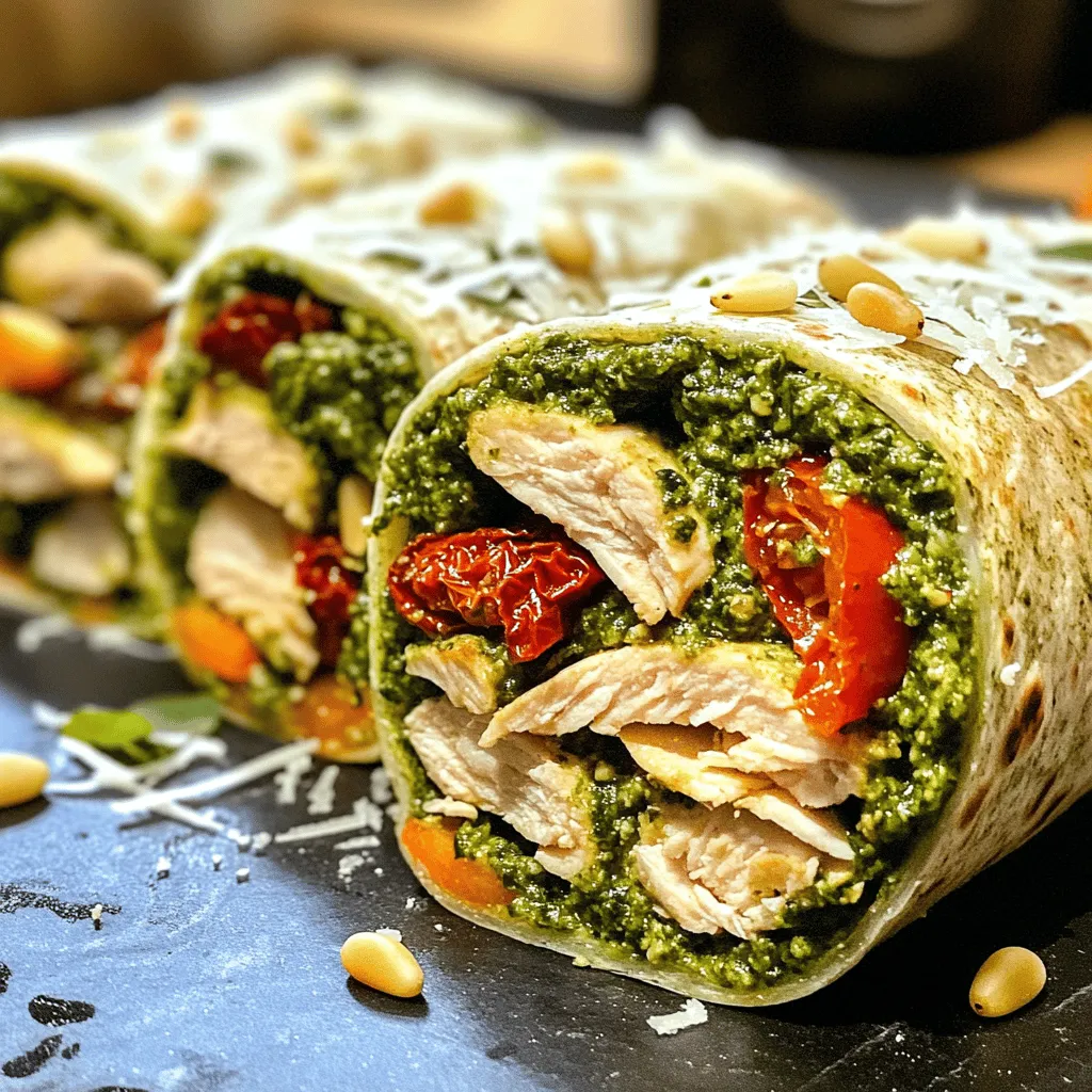 Chicken Pesto Wraps: A Flavorful and Healthy Culinary Delight