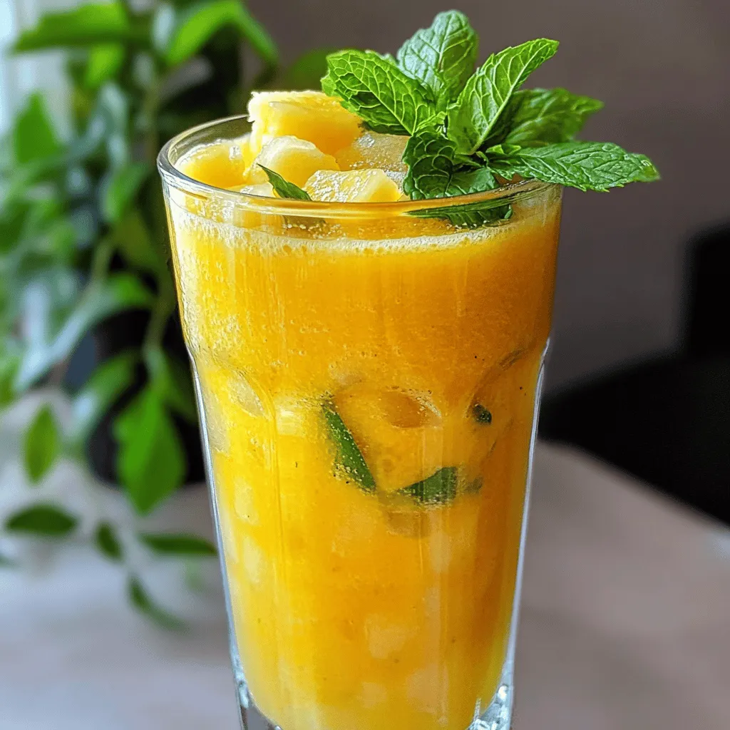 Tropical Pineapple Bliss: A Refreshing Escape