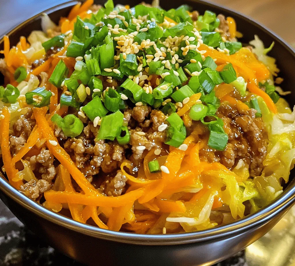 In the realm of quick and nutritious meals, the Egg Roll in a Bowl recipe stands out as a delightful fusion of flavors and textures. This dish captures the essence of traditional egg rolls without the fuss of wrappers, making it a perfect option for busy weeknights or meal prep. Imagine the savory goodness of classic egg rolls transformed into a skillet meal that