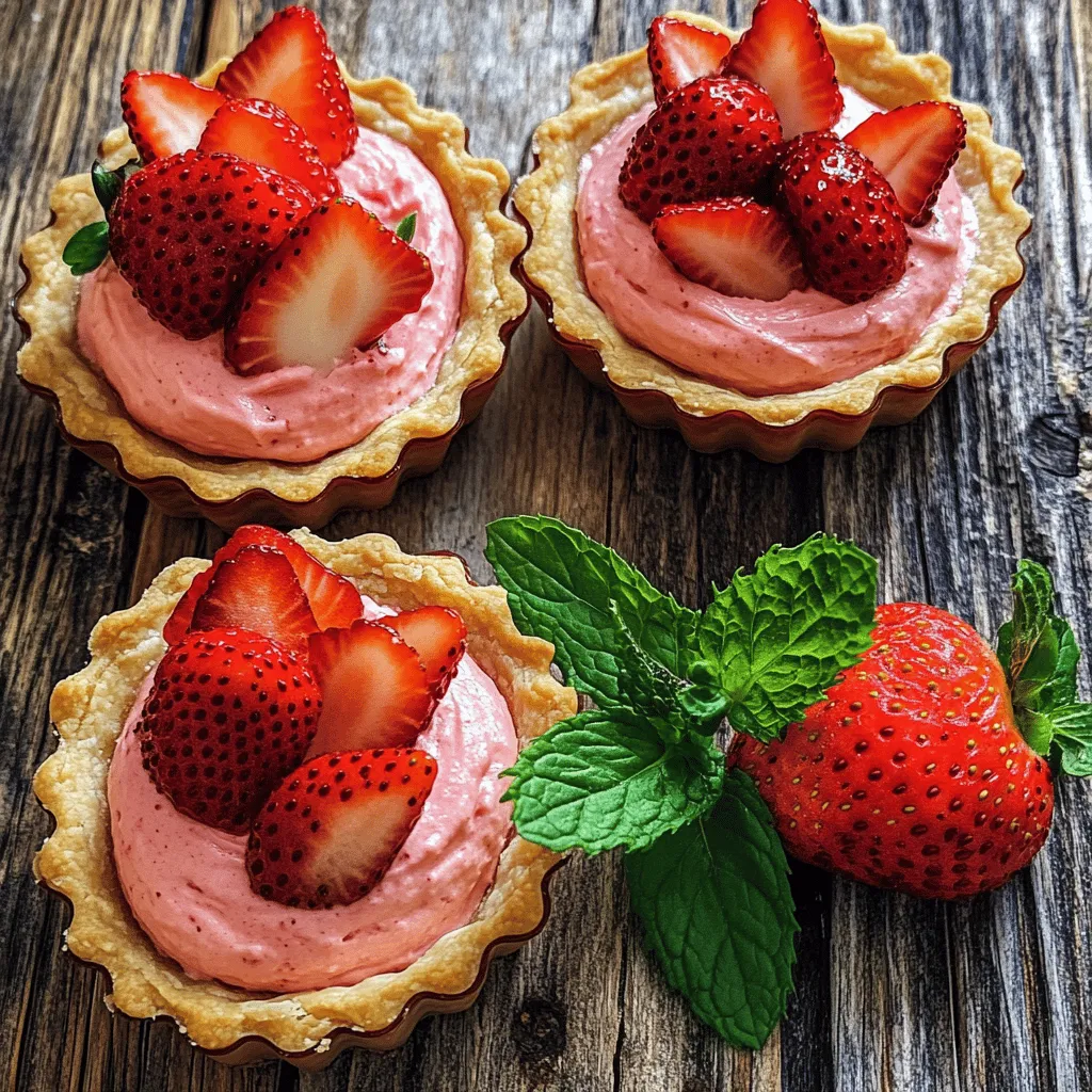 Delicious Strawberry Mousse Tartlets Easy Recipe