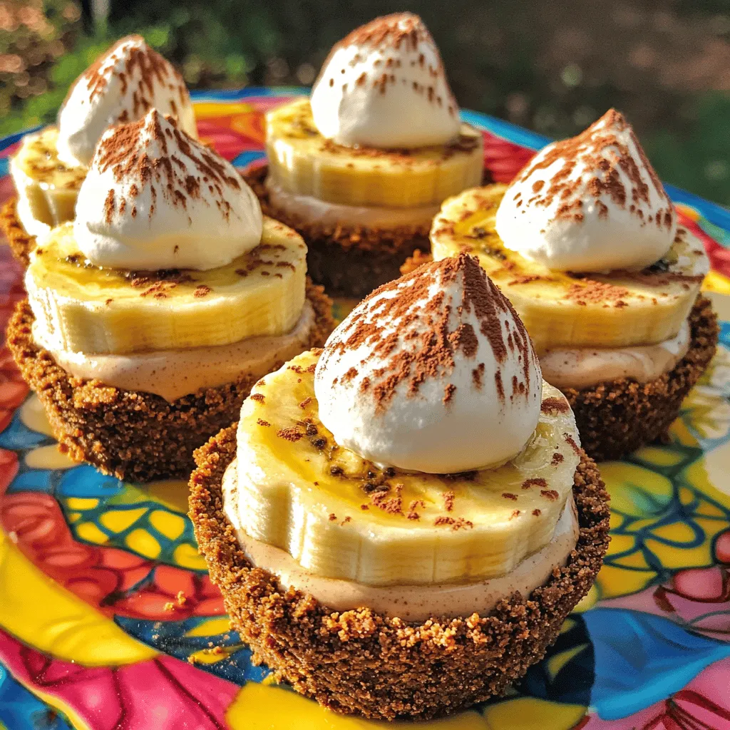 Easy No-Bake Mini Banana Cream Pies Recipe Delight