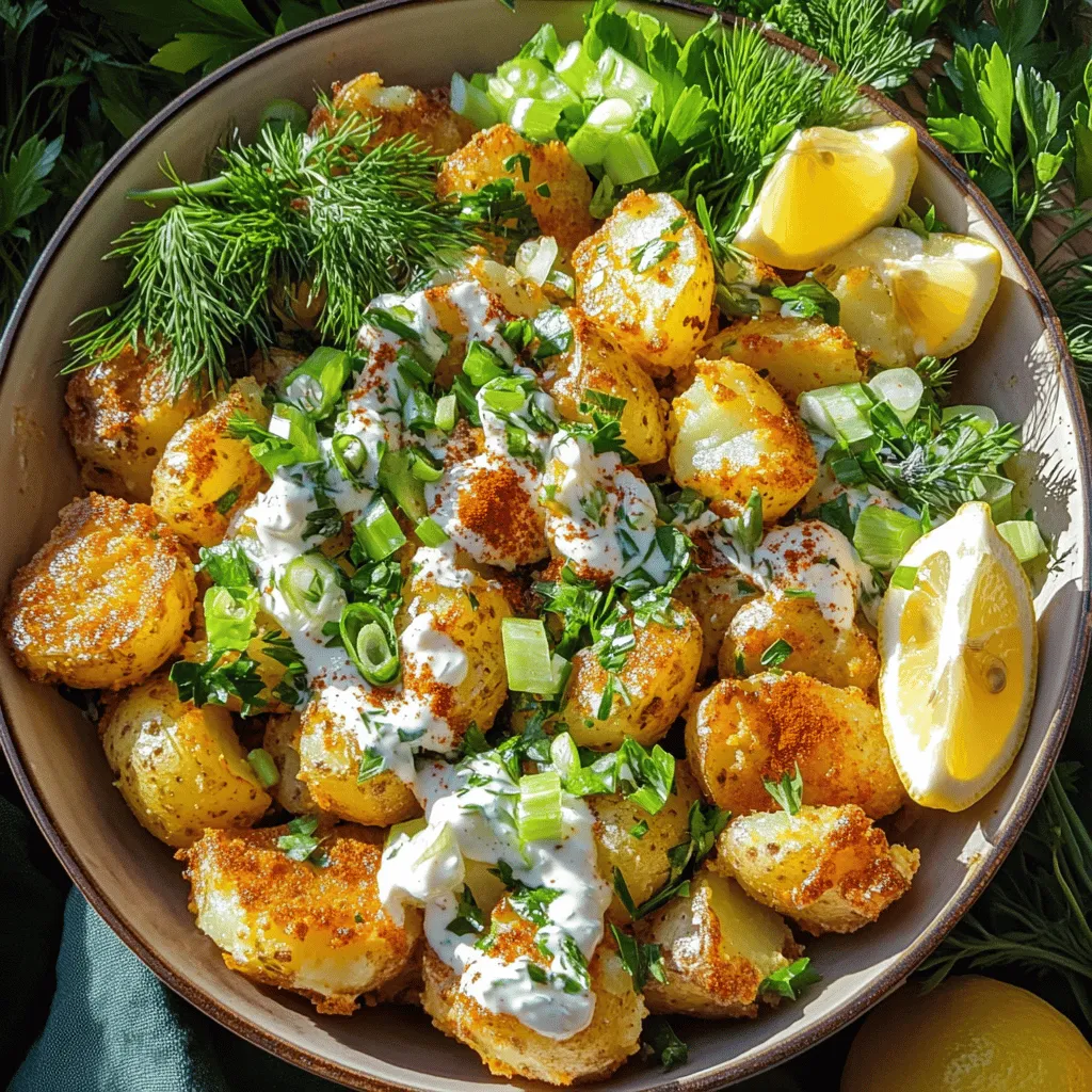 Crispy Herb Smashed Potato Salad Delivers Flavorful Fun